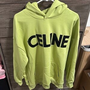 Men's Bright Green Hoodie size M